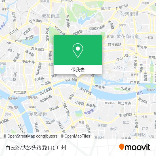 白云路/大沙头路(路口)地图