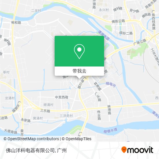 佛山洋科电器有限公司地图
