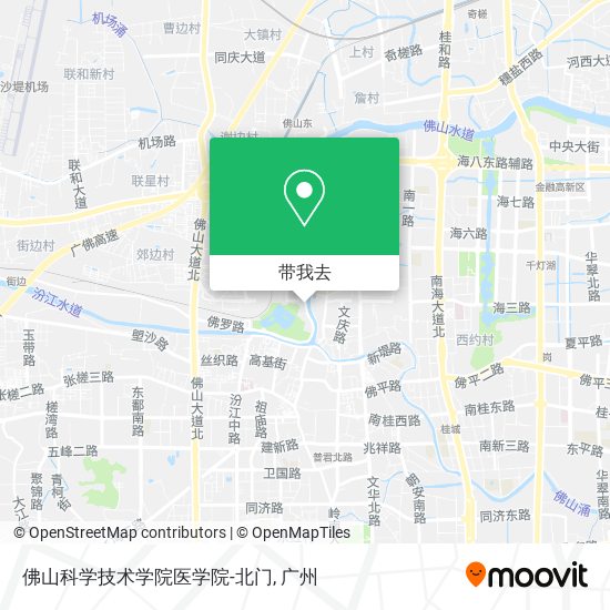 佛山科学技术学院医学院-北门地图