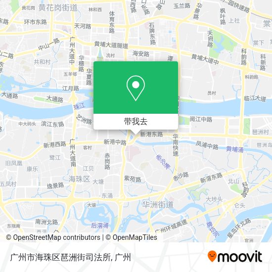 广州市海珠区琶洲街司法所地图