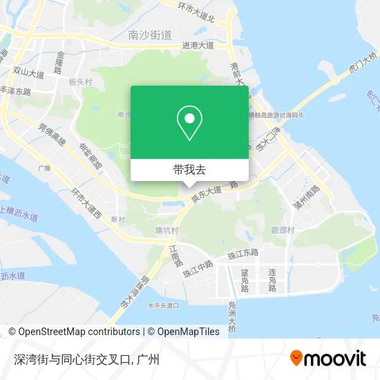 深湾街与同心街交叉口地图