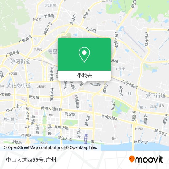 中山大道西55号地图