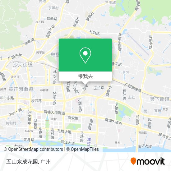 五山东成花园地图