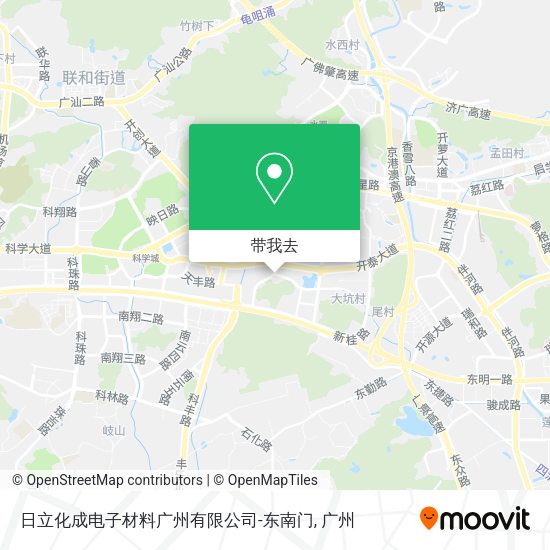日立化成电子材料广州有限公司-东南门地图