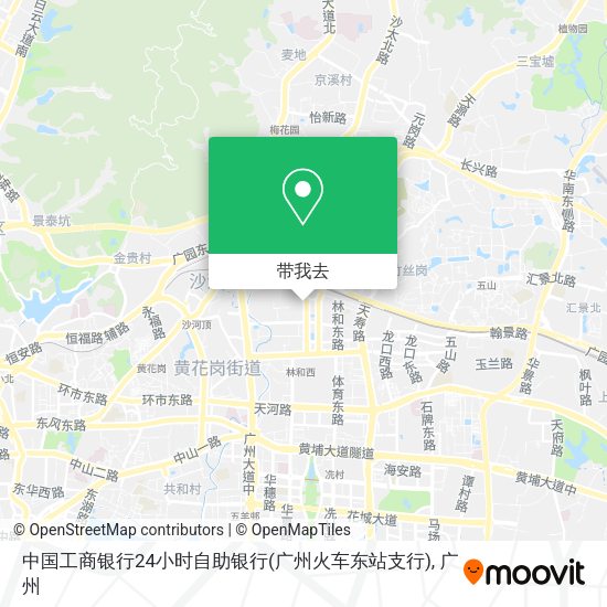 中国工商银行24小时自助银行(广州火车东站支行)地图