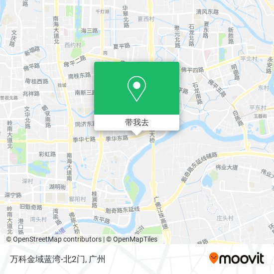万科金域蓝湾-北2门地图