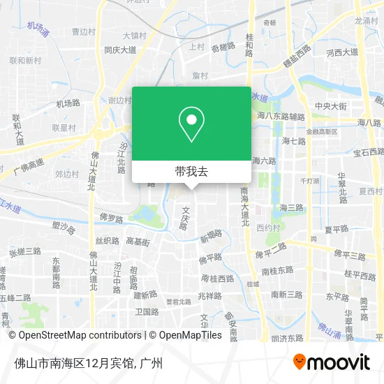 佛山市南海区12月宾馆地图