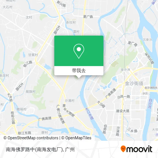 南海佛罗路中(南海发电厂)地图