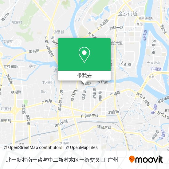 北一新村南一路与中二新村东区一街交叉口地图