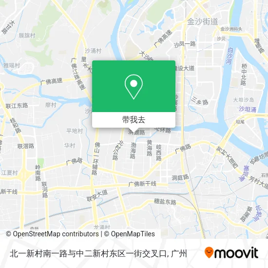 北一新村南一路与中二新村东区一街交叉口地图