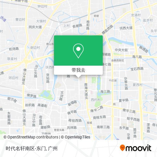时代名轩南区-东门地图