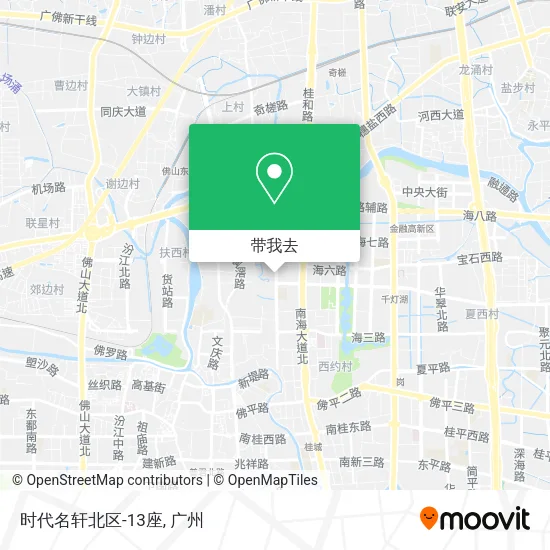 时代名轩北区-13座地图