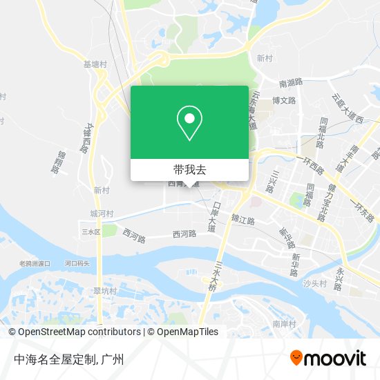 中海名全屋定制地图