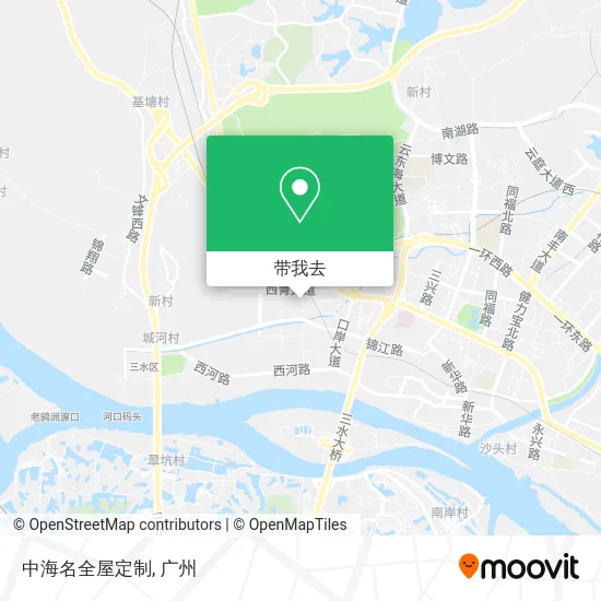 中海名全屋定制地图