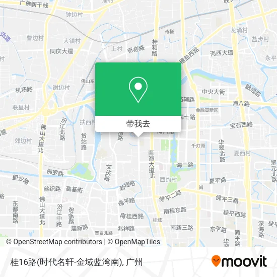 桂16路(时代名轩-金域蓝湾南)地图