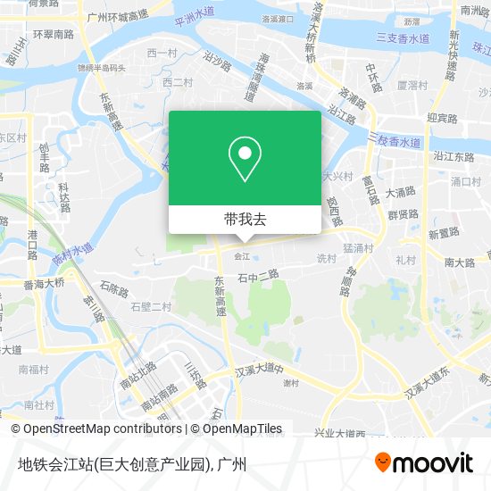 地铁会江站(巨大创意产业园)地图