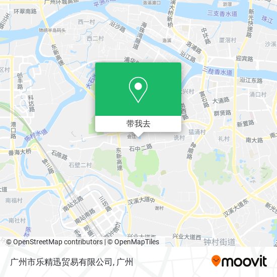 广州市乐精迅贸易有限公司地图