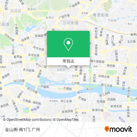 金山阁-南1门地图