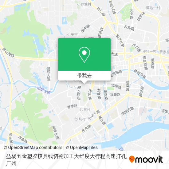 益杨五金塑胶模具线切割加工大维度大行程高速打孔地图