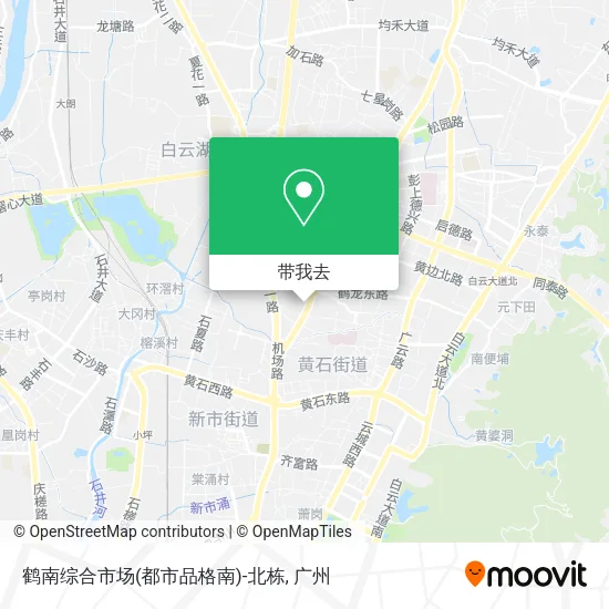 鹤南综合市场(都市品格南)-北栋地图