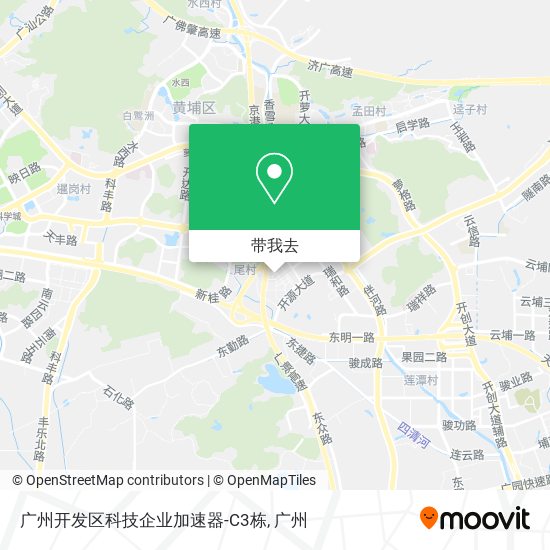 广州开发区科技企业加速器-C3栋地图