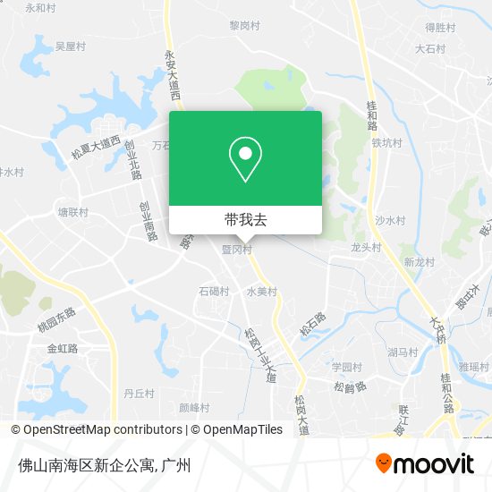 佛山南海区新企公寓地图