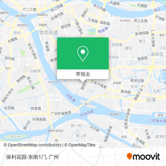 保利花园-东南1门地图