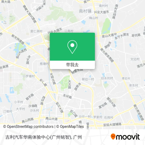 吉利汽车华南体验中心(广州铭智)地图