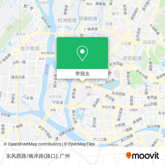 东风西路/南岸路(路口)地图