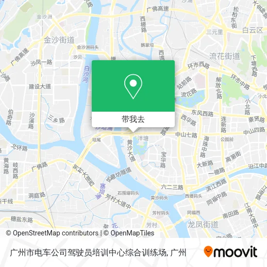 广州市电车公司驾驶员培训中心综合训练场地图