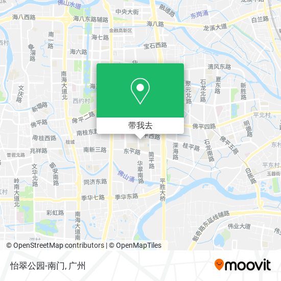 怡翠公园-南门地图