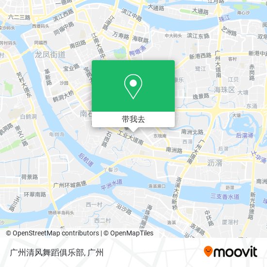 广州清风舞蹈俱乐部地图