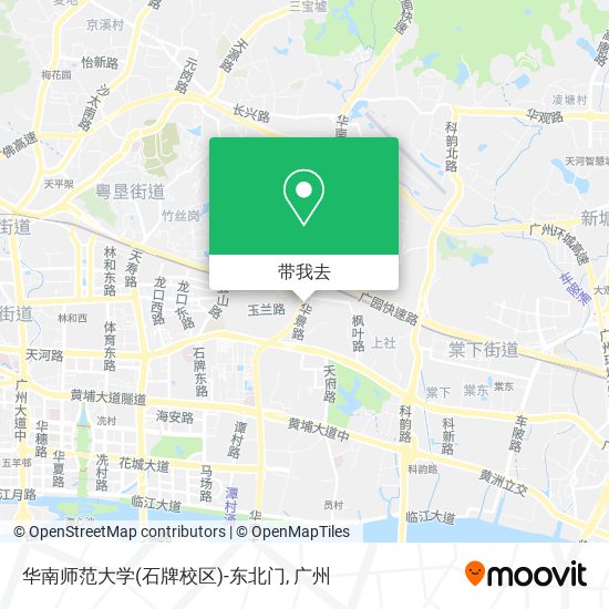 华南师范大学(石牌校区)-东北门地图