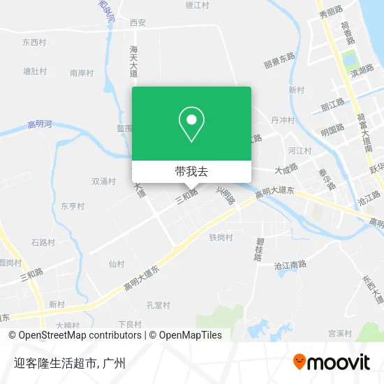 迎客隆生活超市地图