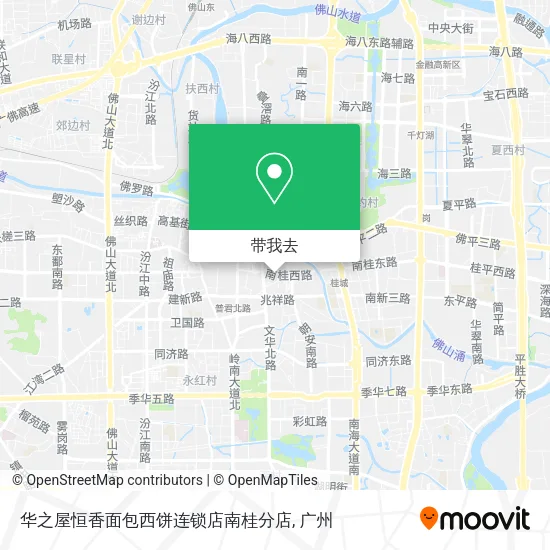 华之屋恒香面包西饼连锁店南桂分店地图