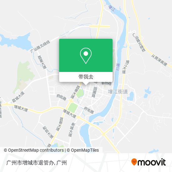广州市增城市退管办地图