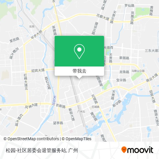 松园-社区居委会退管服务站地图