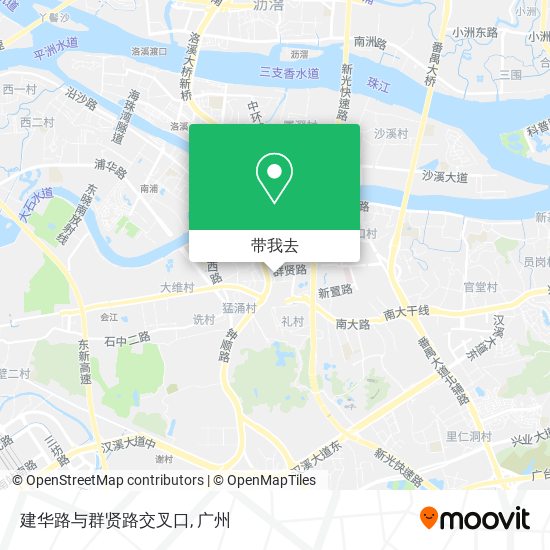 建华路与群贤路交叉口地图
