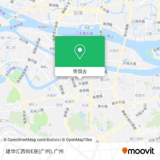 建华汇西街E座(广州)地图