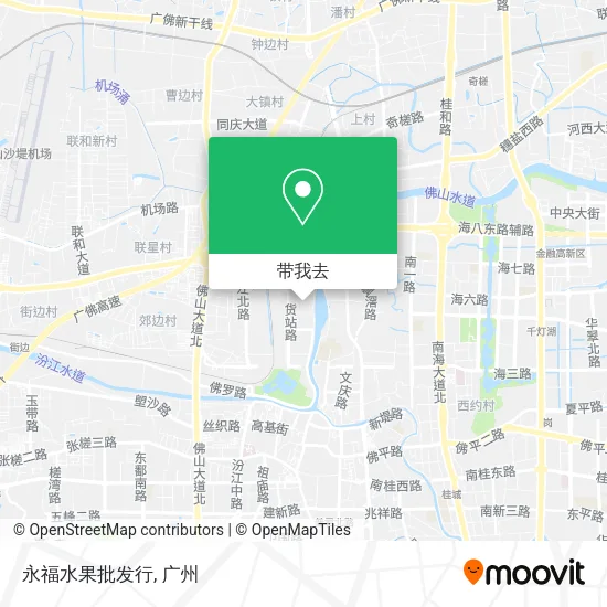 永福水果批发行地图