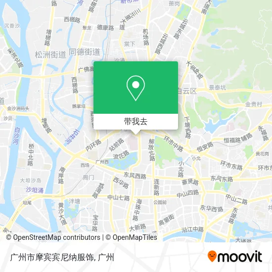 广州市摩宾宾尼纳服饰地图