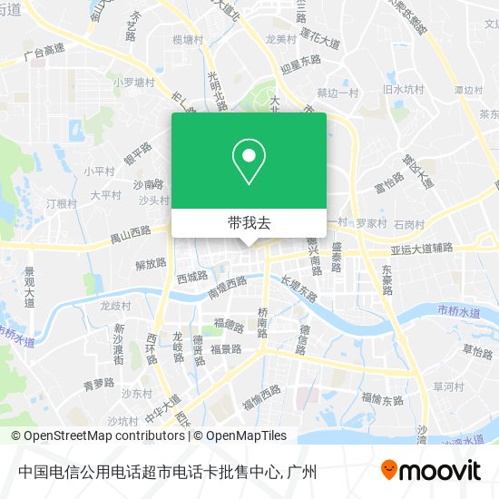 中国电信公用电话超市电话卡批售中心地图