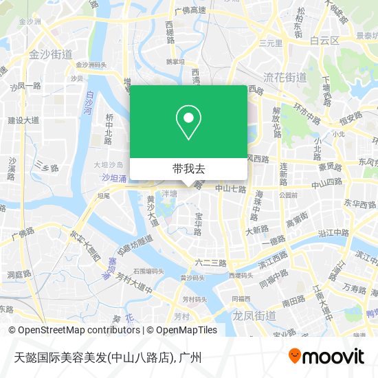 天懿国际美容美发(中山八路店)地图