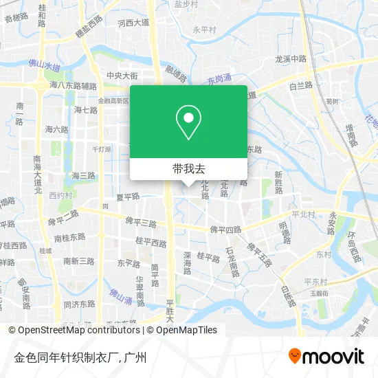金色同年针织制衣厂地图