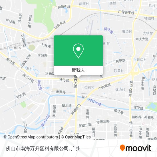 佛山市南海万升塑料有限公司地图