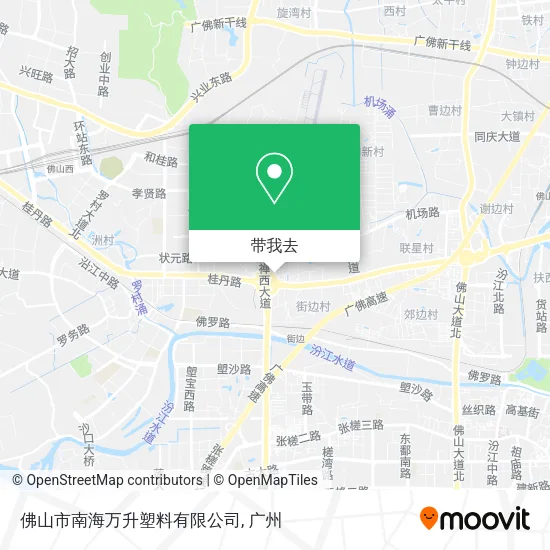 佛山市南海万升塑料有限公司地图