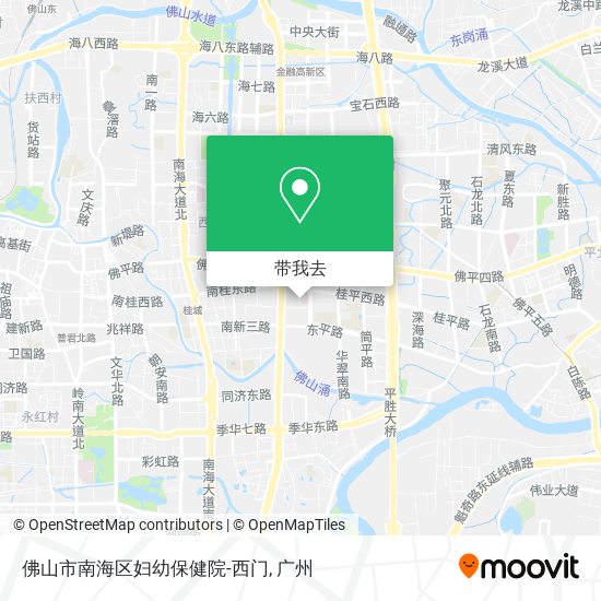 佛山市南海区妇幼保健院-西门地图