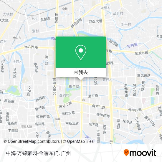 中海·万锦豪园-金澜东门地图