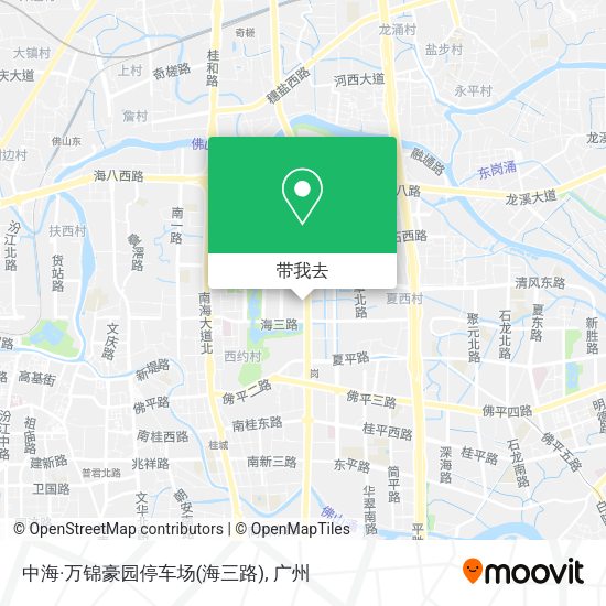 中海·万锦豪园停车场(海三路)地图