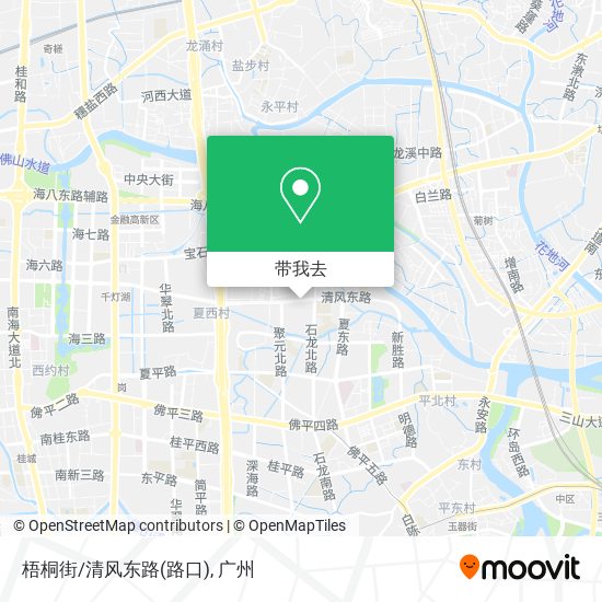 梧桐街/清风东路(路口)地图